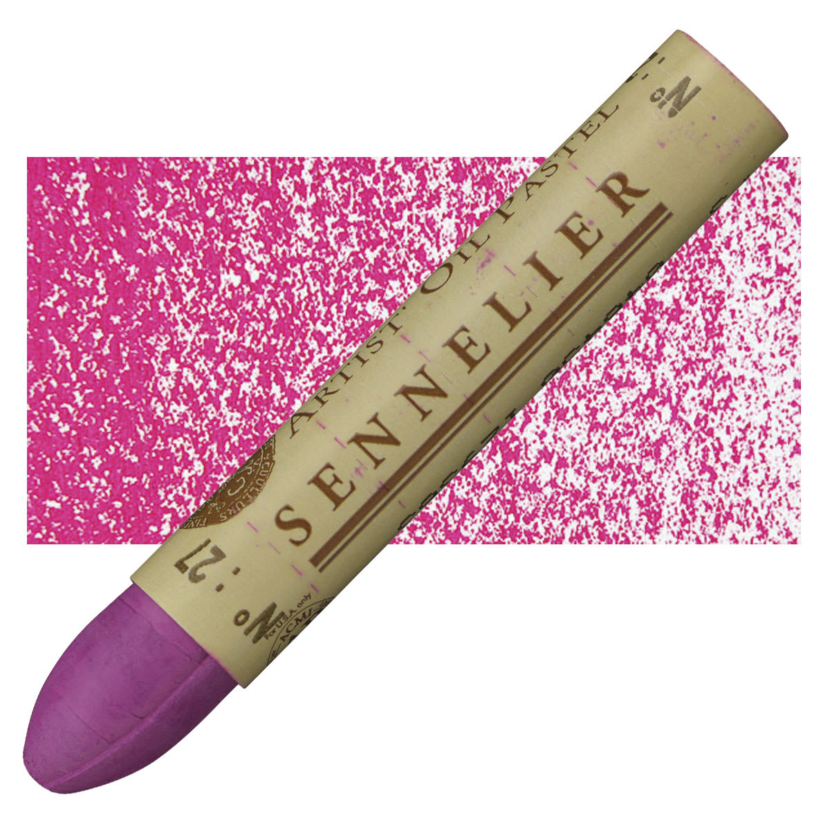 Sennelier Oil Pastel - Purple oil pastel and swatch