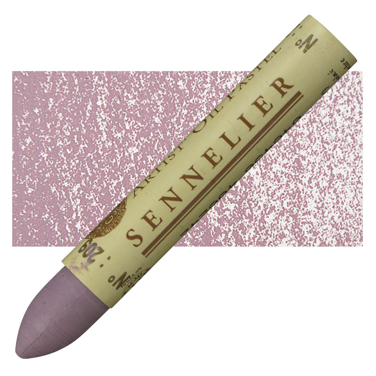 Sennelier Oil Pastel - Violet Ochre oil pastel and swatch