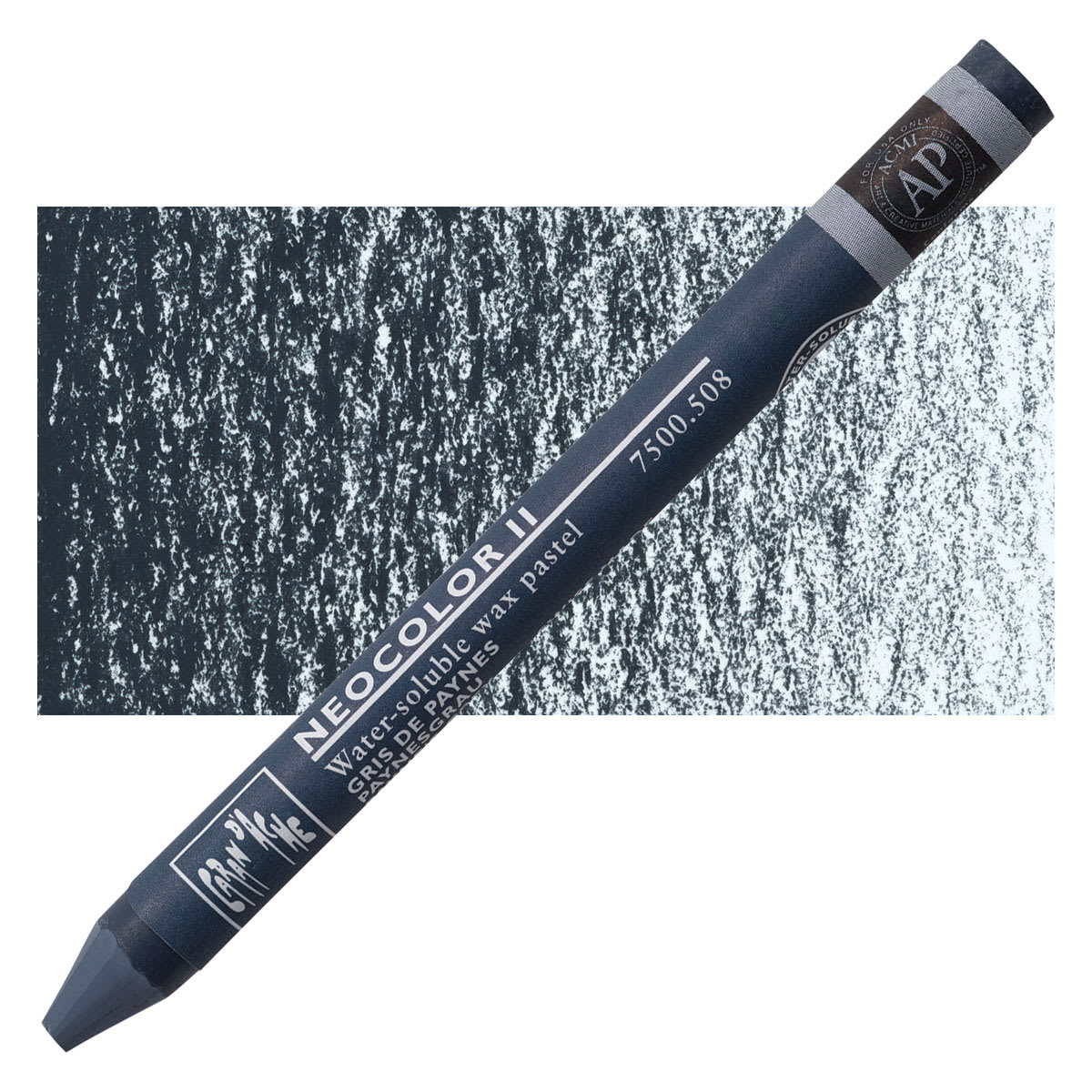 Caran d'Ache Neocolor II Aquarelle Artists' Pastel - Payne's Gray pastel and swatch