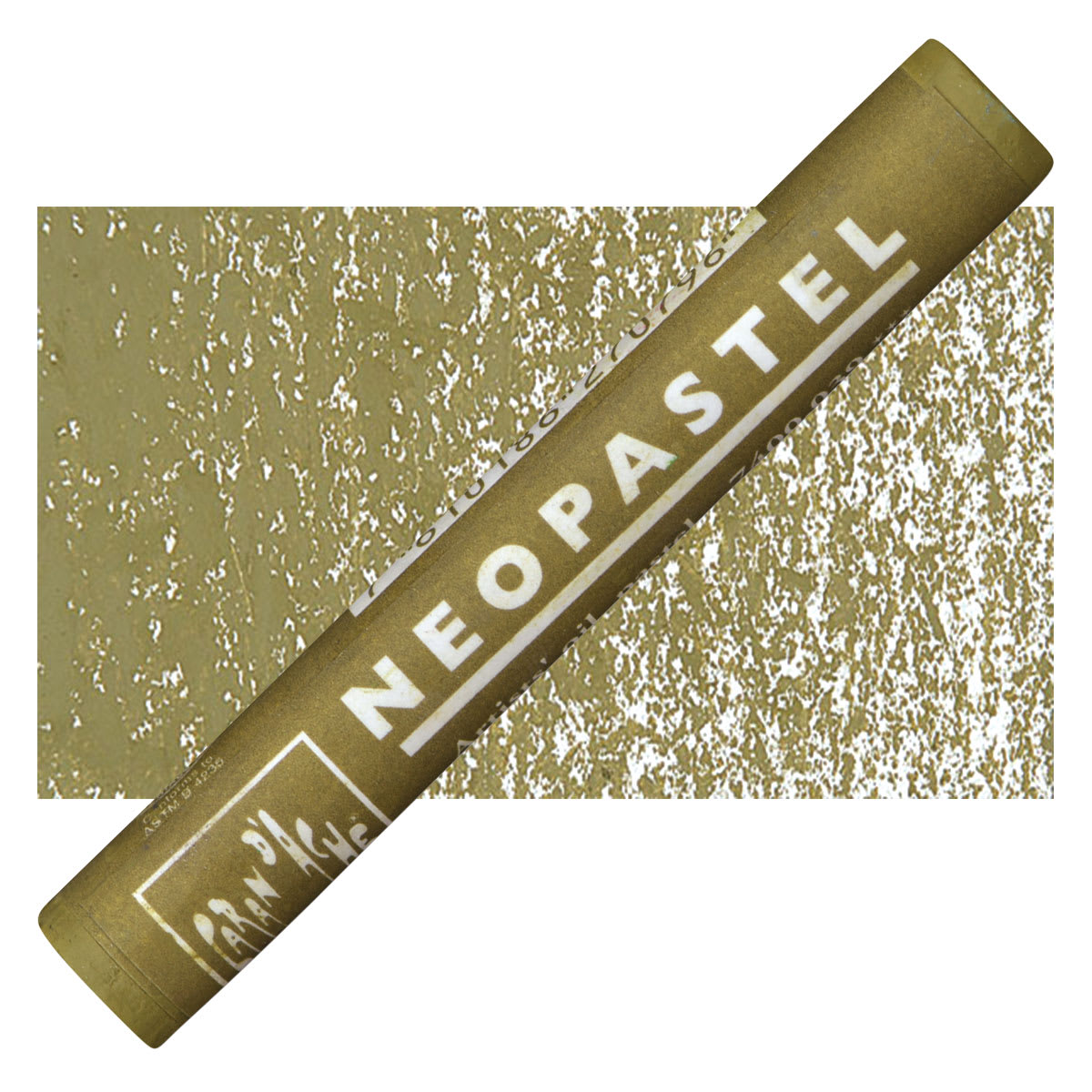 Caran d'Ache Neopastel - Olive Brown pastel and swatch