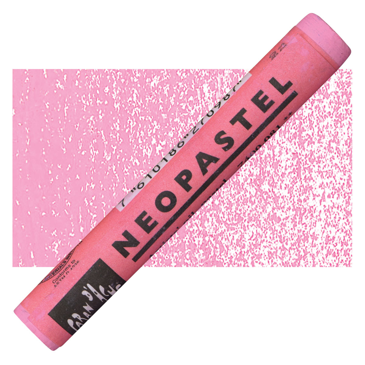 Caran d'Ache Neopastel - Pink pastel and swatch
