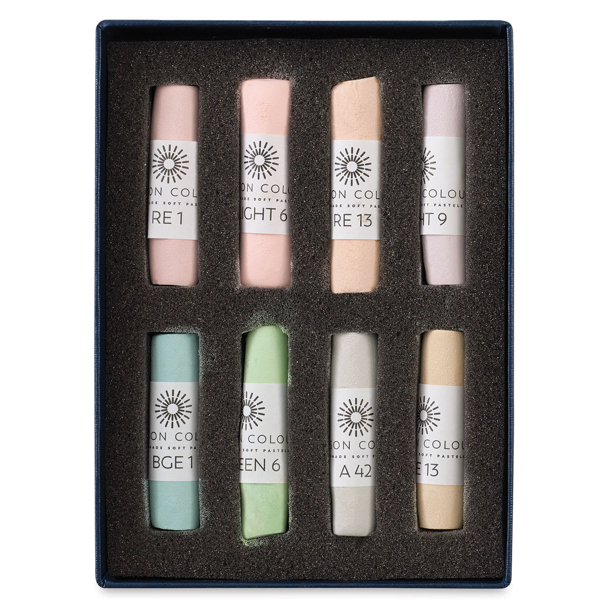 Unison Handmade Pastels-Set of 8 Light (set contents)