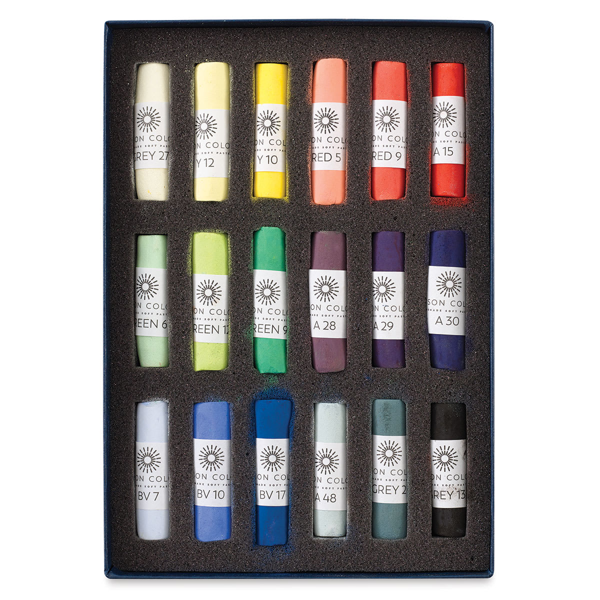 Unison Handmade Pastel Set - Starter Colors, Set of 18, Full Stick (set contents)