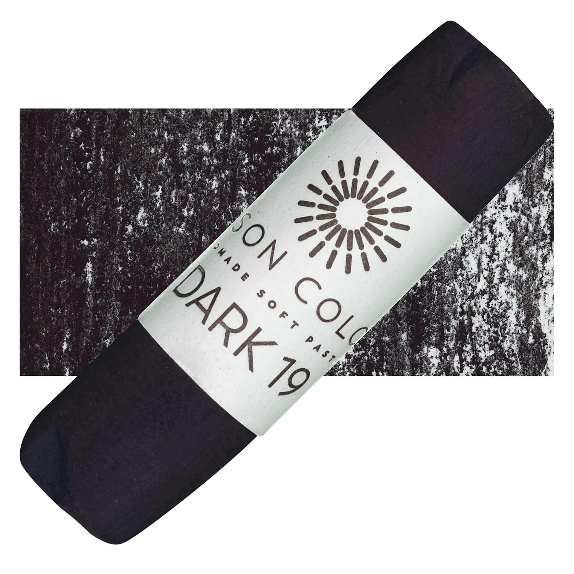 Unison Handmade Pastel - Dark 19 pastel and swatch