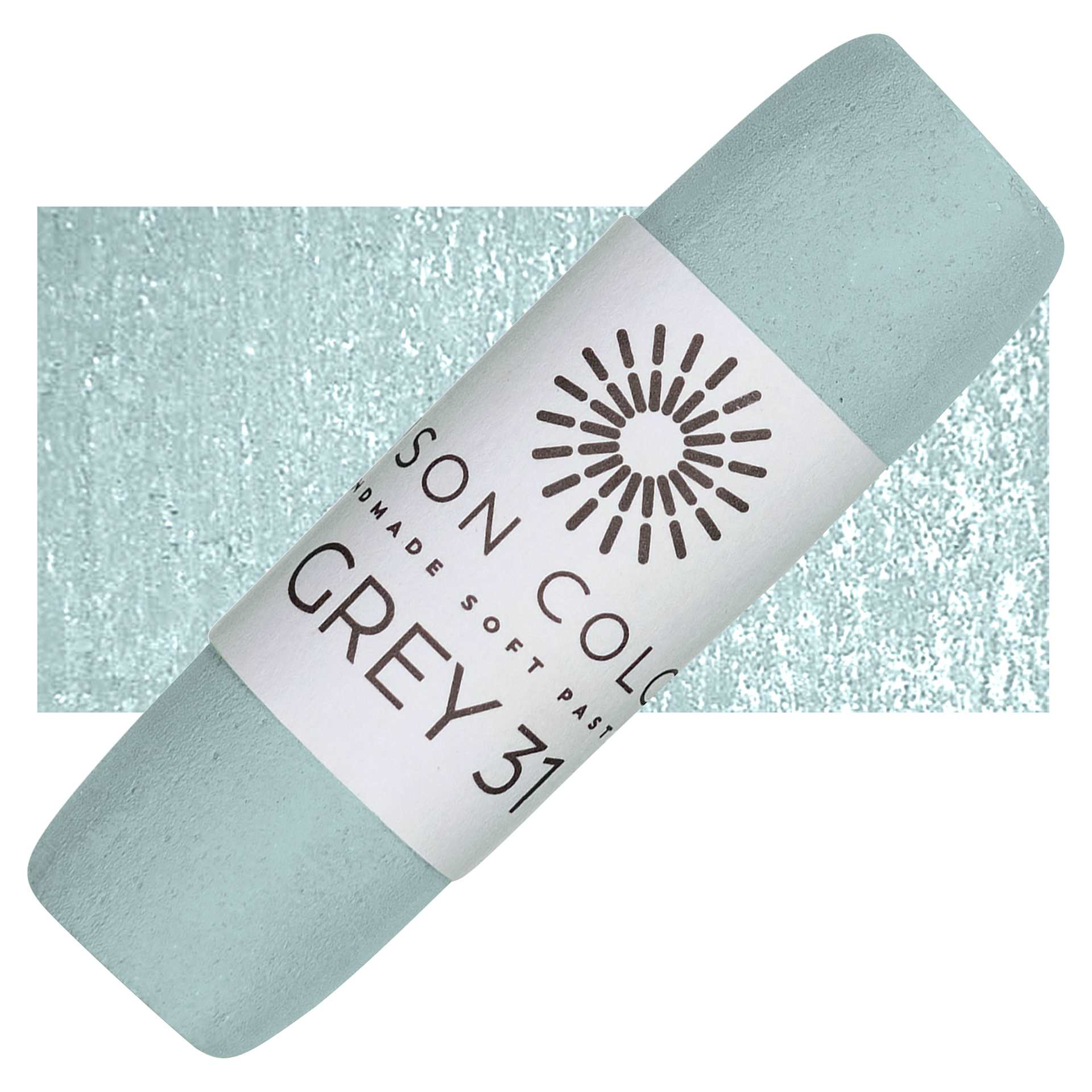 Unison Handmade Pastel - Grey 31, swatch and pastel