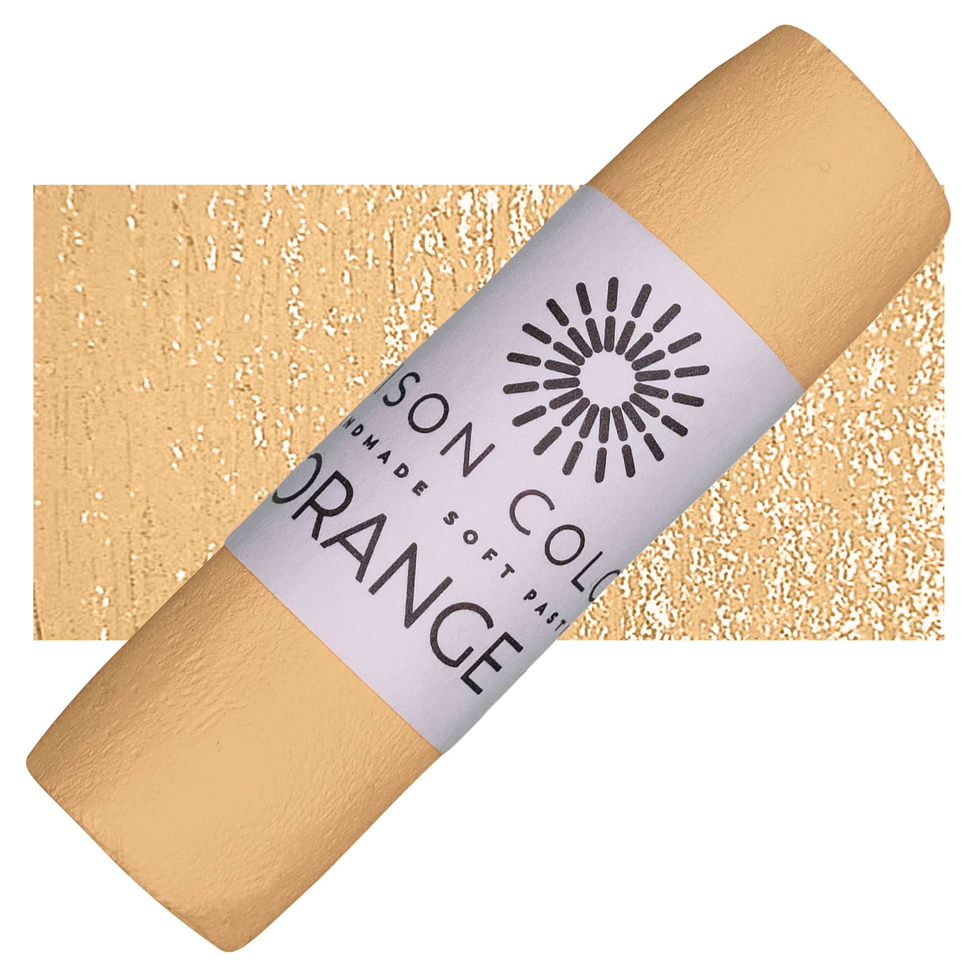 Unison Handmade Pastel - Orange 6 pastel and swatch