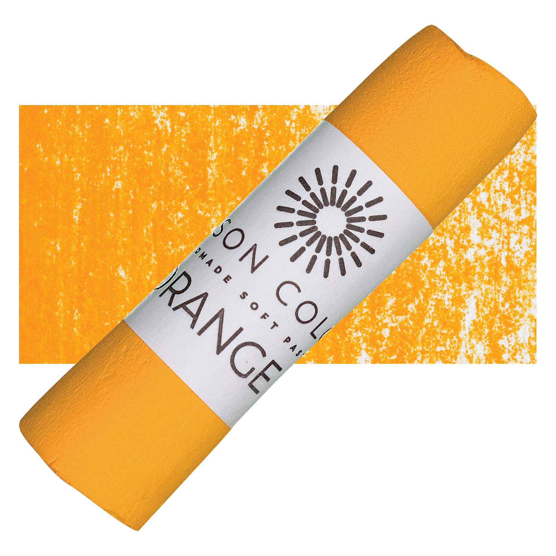 Unison Handmade Pastel - Orange 4 pastel and swatch