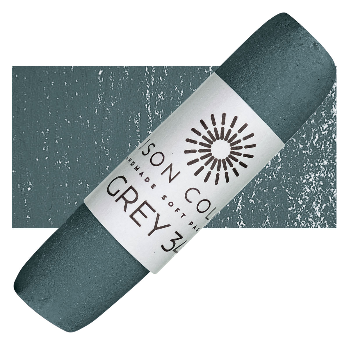 Unison Handmade Pastel - Gray 34 pastel and swatch
