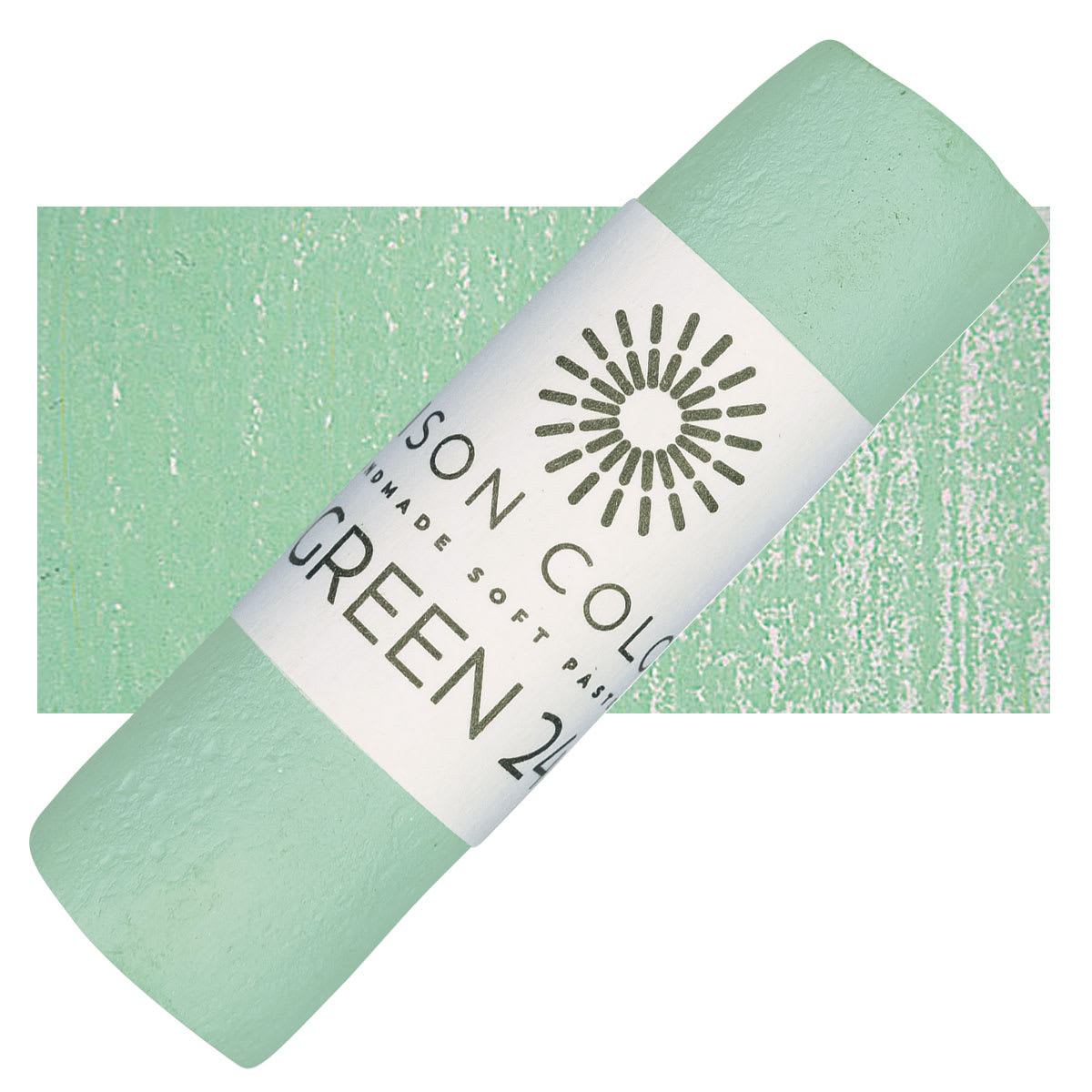 Unison Handmade Pastel - Green 24 pastel and swatch
