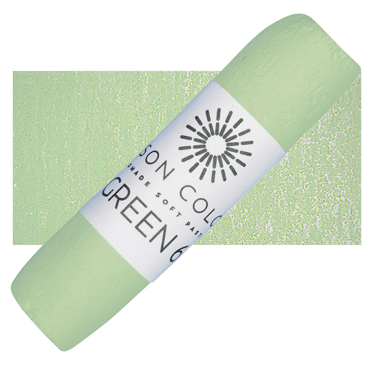 Unison Handmade Pastel - Green 6 pastel and swatch