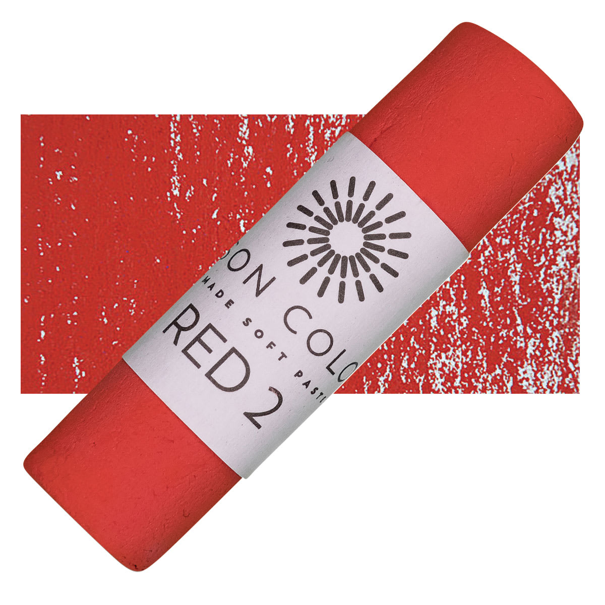 Unison Handmade Pastel - Red 2 pastel and swatch