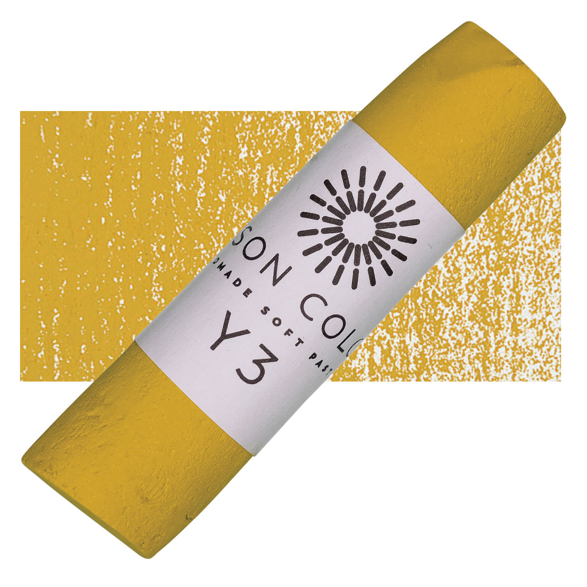 Unison Handmade Pastel - Yellow 3 pastel and swatch