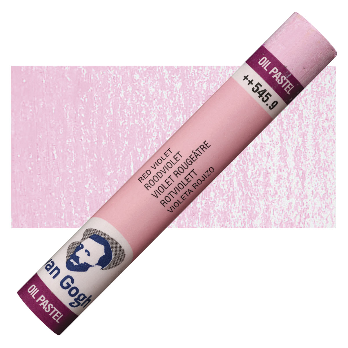 Van Gogh Oil Pastel - Red Violet 545.9 oil pastel and swatch