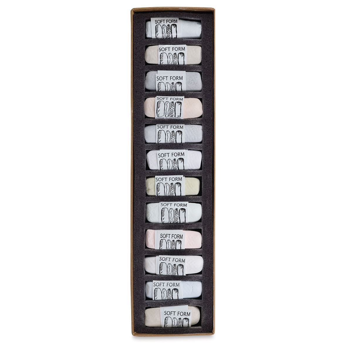 Light Vibrations, Set of 12 Pastels in Tray