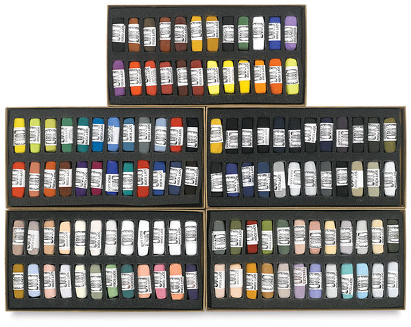 Pure Colors, Set of 120 Pastels in Tray