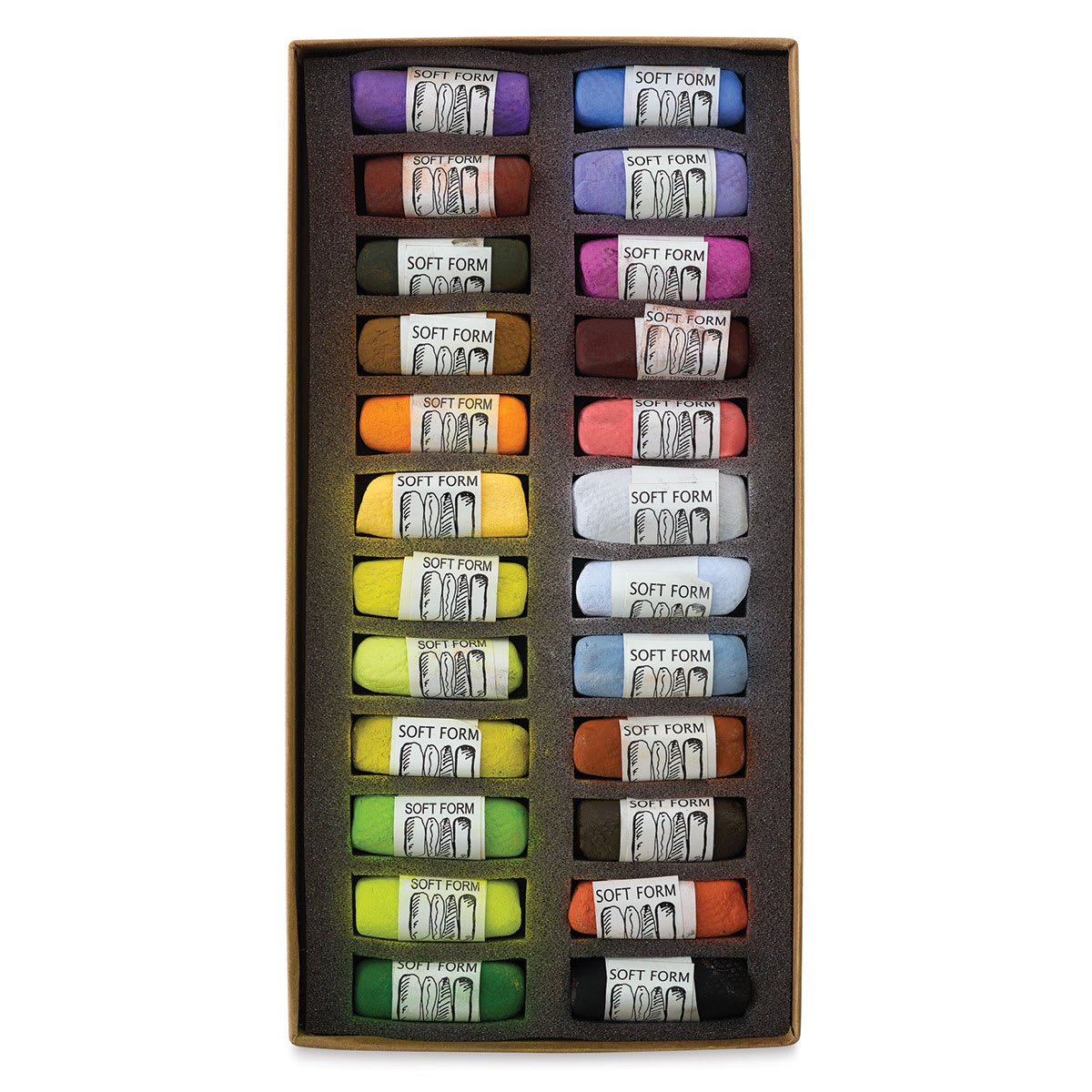 Landscape A, Set of 24  Pastels in Tray
