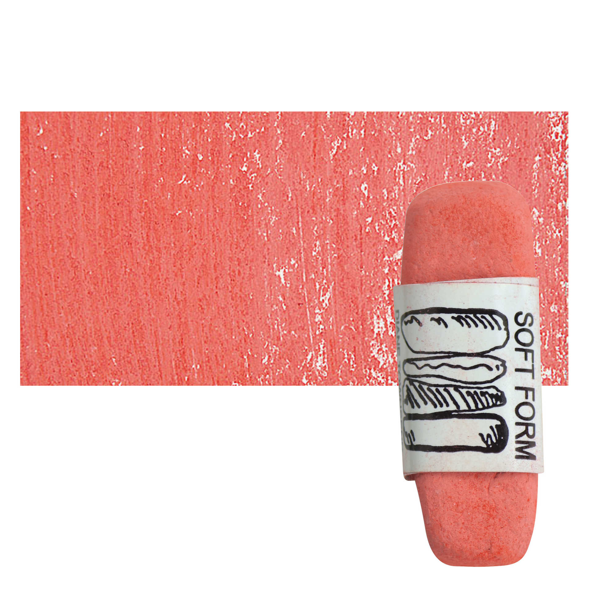 Townsend Artists' Soft Form Pastel - Toluidine Red (Light) pastel and swatch