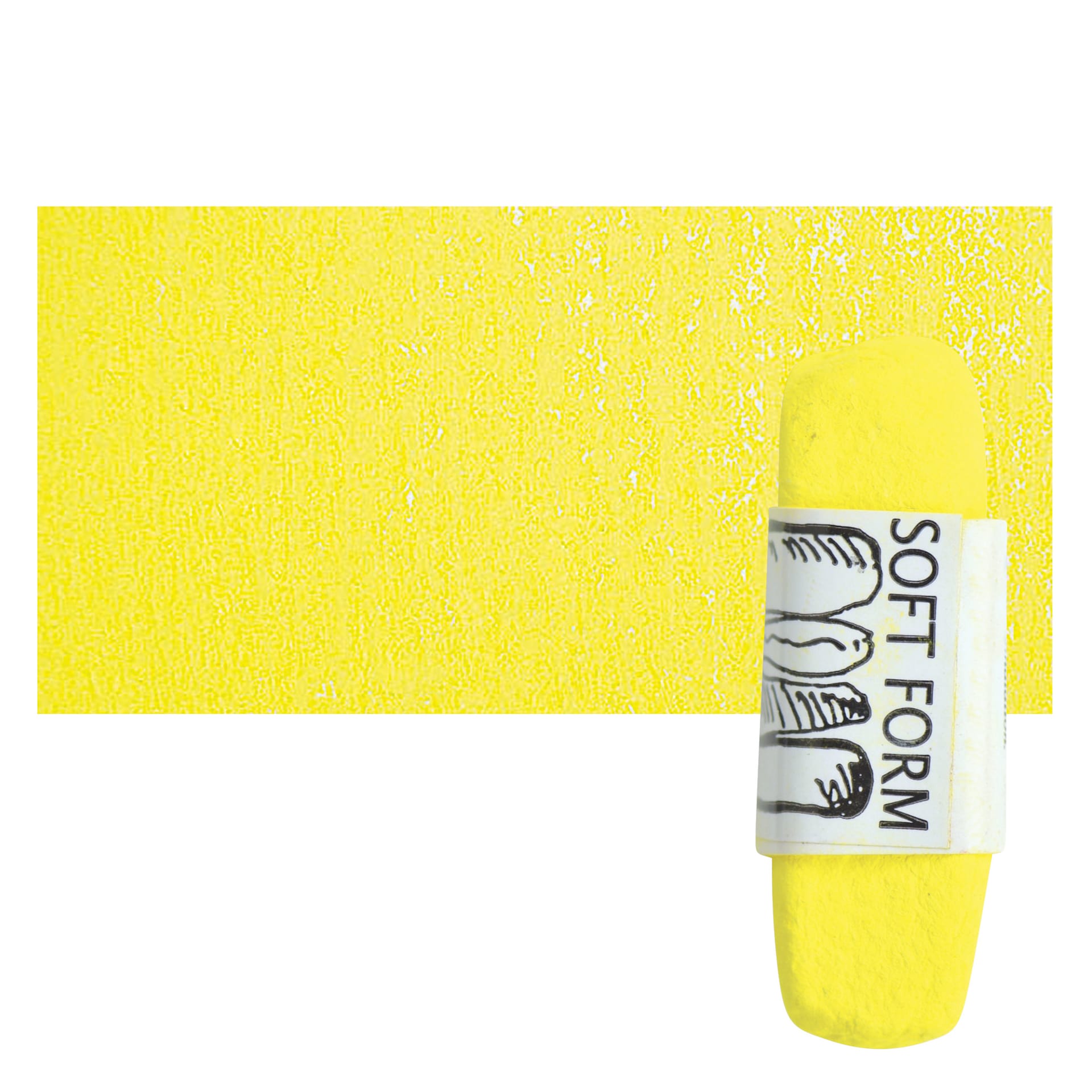 Townsend Artists' Soft Form Pastel - Cadmium Yellow Deep (Light) pastel and swatch