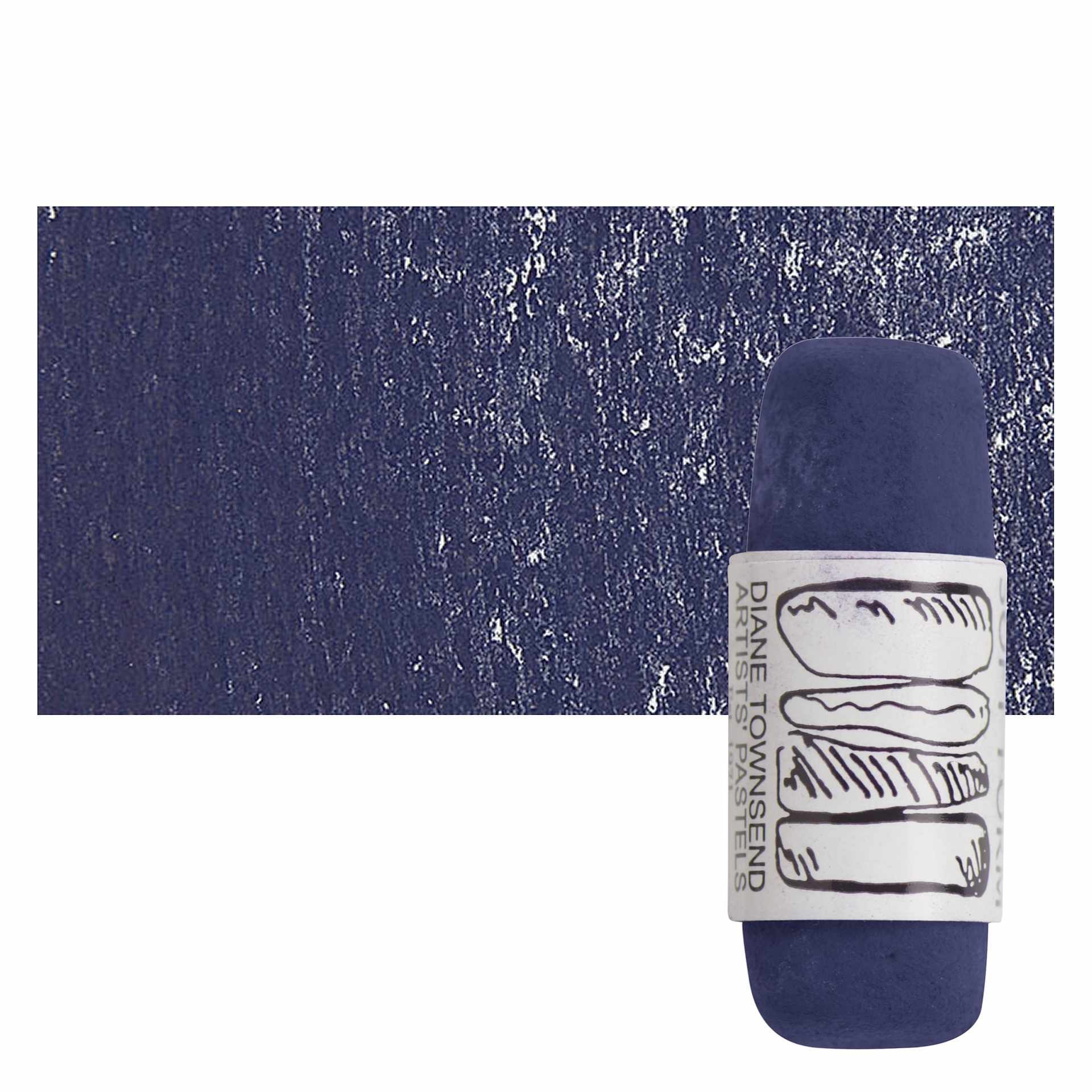 Townsend Artists' Soft Form Pastel - Dark Violet 056 pastel and swatch