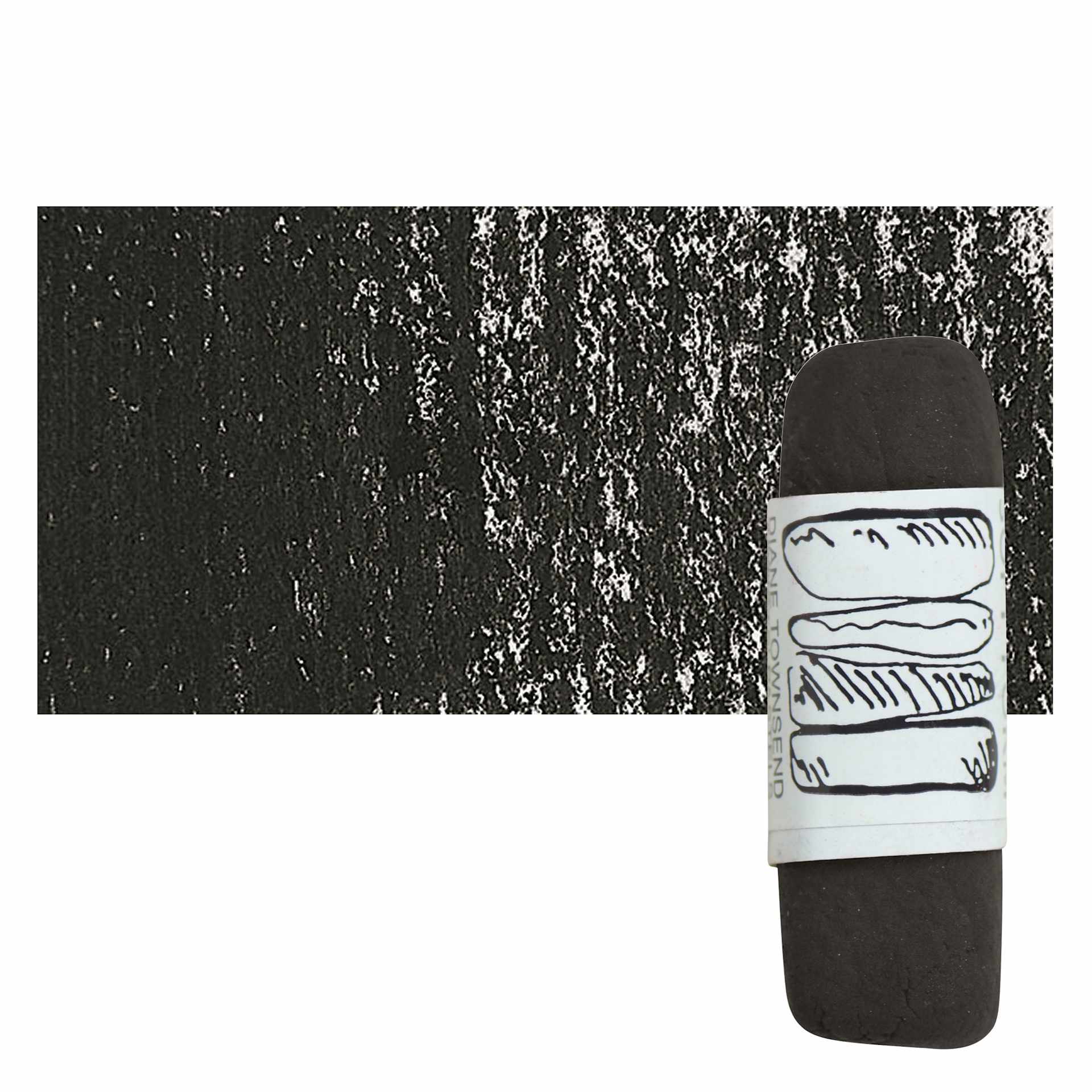 Townsend Artists' Soft Form Pastel - Naphthol Red Brown pastel and swatch