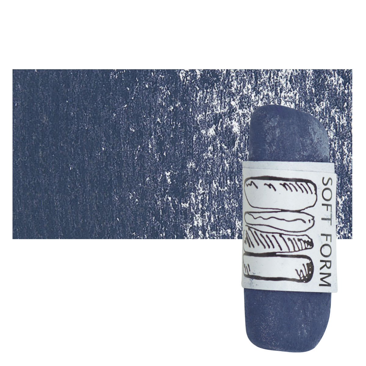 Townsend Artists' Soft Form Pastel - Blue Green Dark pastel and swatch