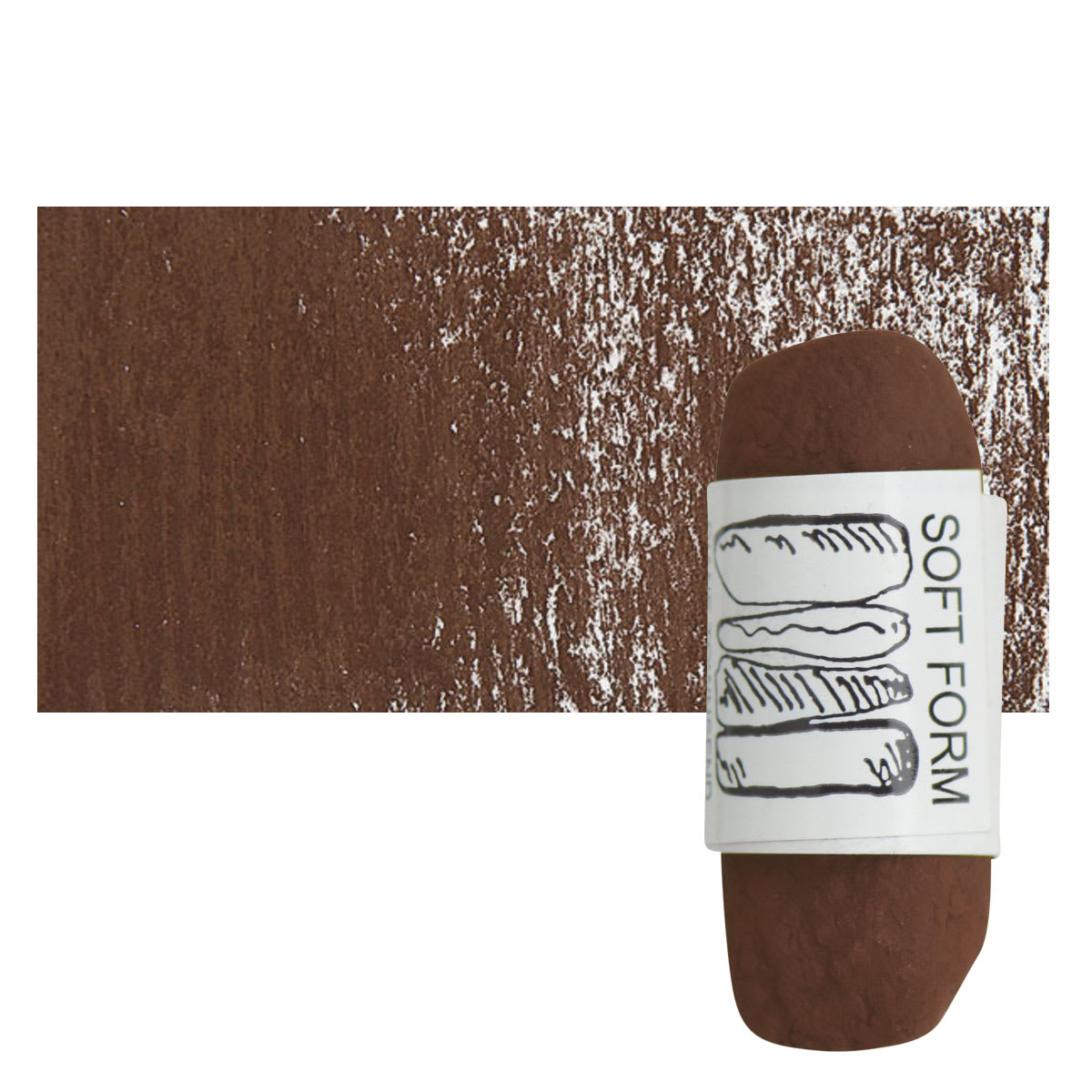 Townsend Artists' Soft Form Pastel - Cadmium Dark (Dark) pastel and swatch