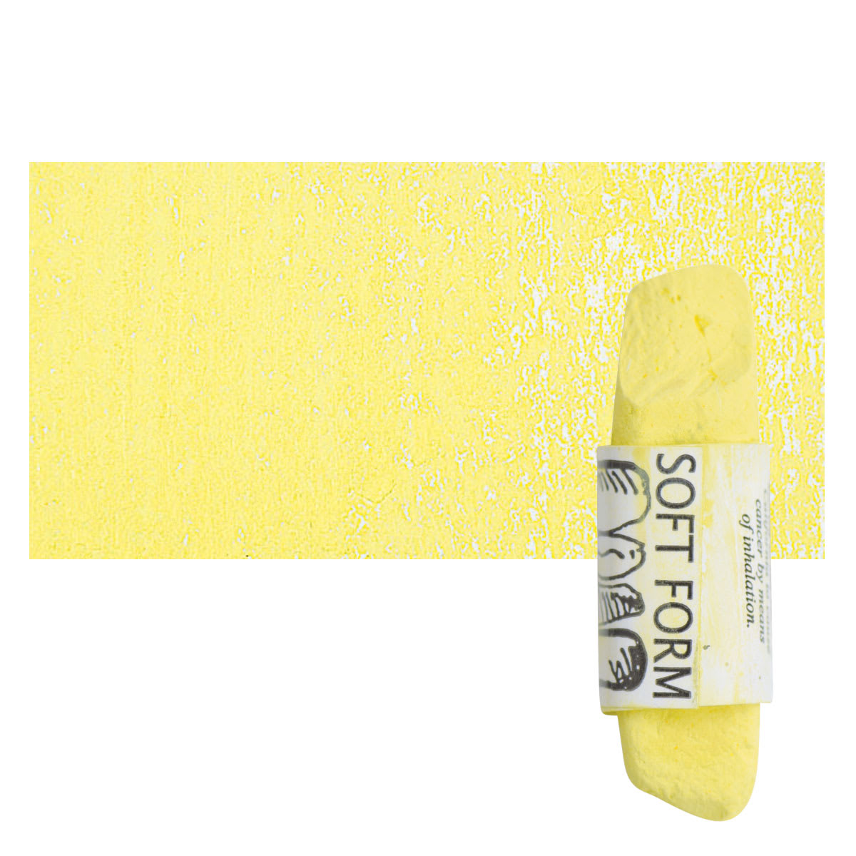 Townsend Artists' Soft Form Pastel - Cadmium Yellow Medium (Light) pastel and swatch