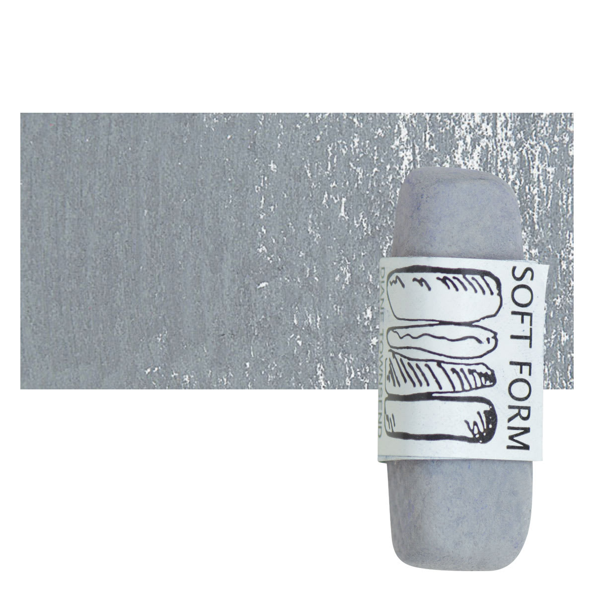 Townsend Artists' Soft Form Pastel - Dark Blue Green Light pastel and swatch