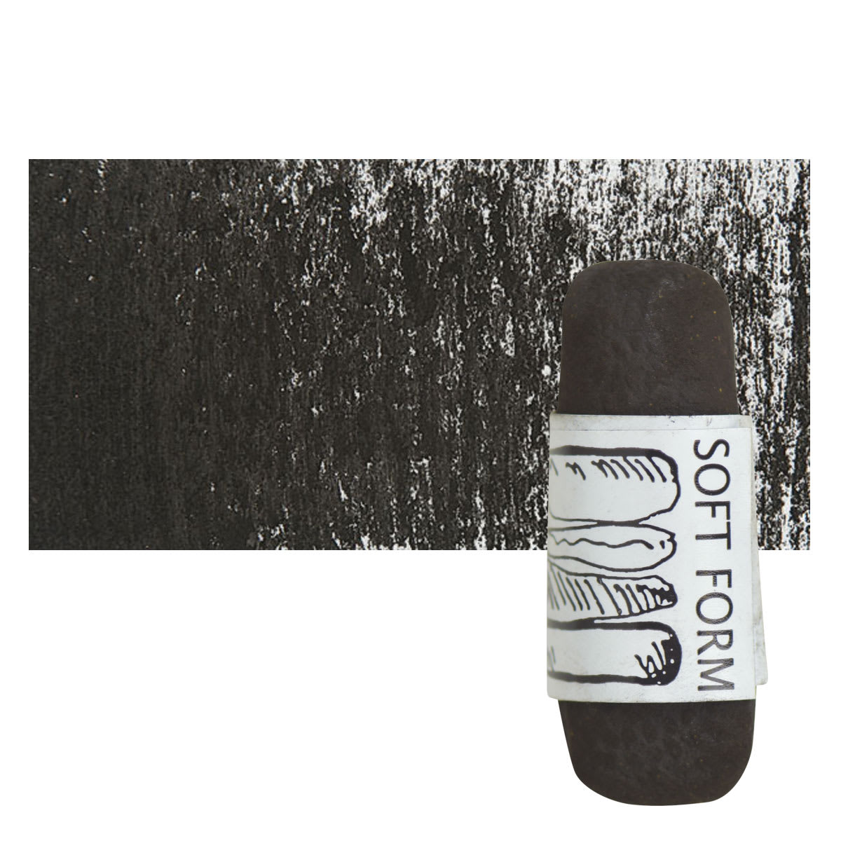 Townsend Artists' Soft Form Pastel - Dark Olive (Dark) pastel and swatch