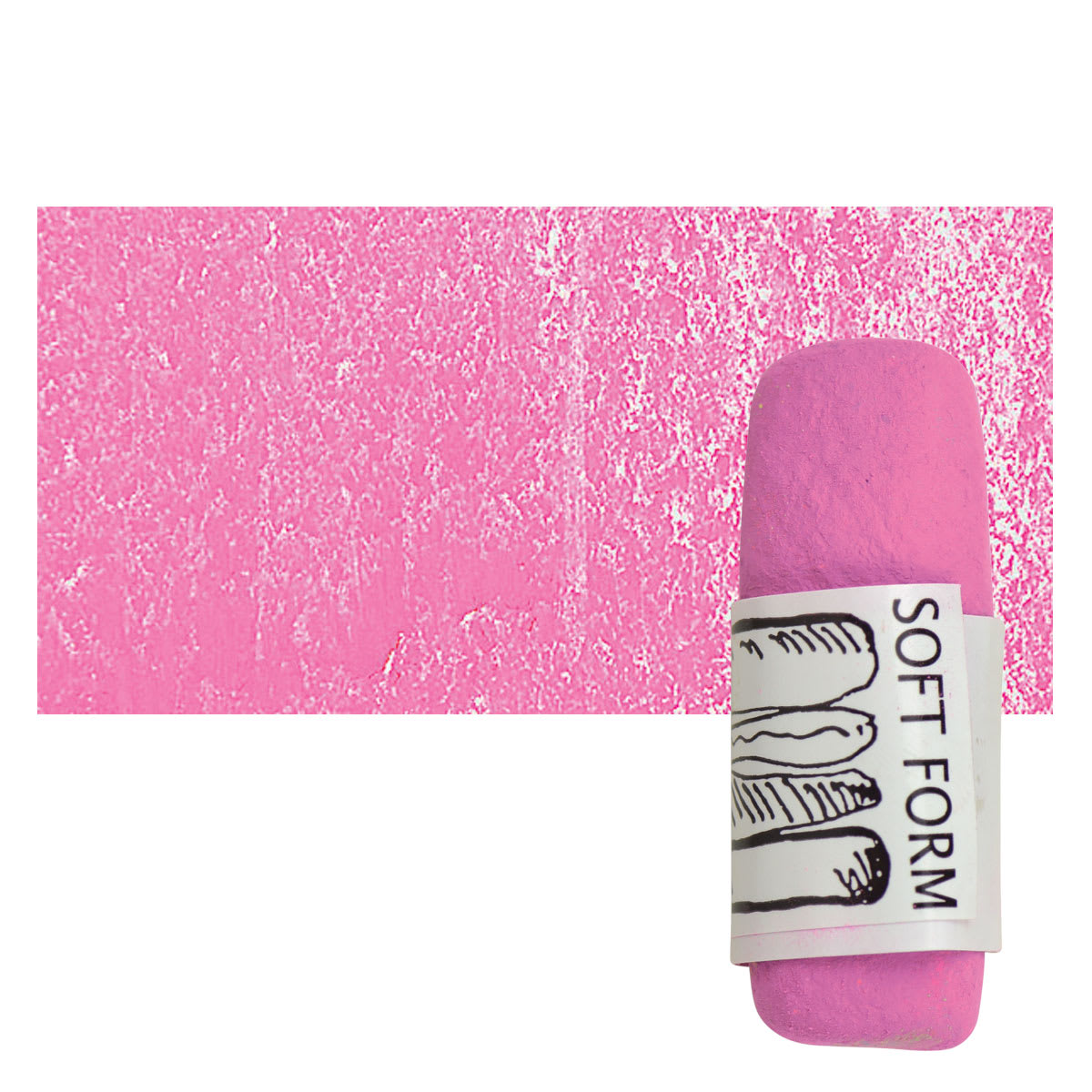 Townsend Artists' Soft Form Pastel - Raspberry 810 pastel and swatch