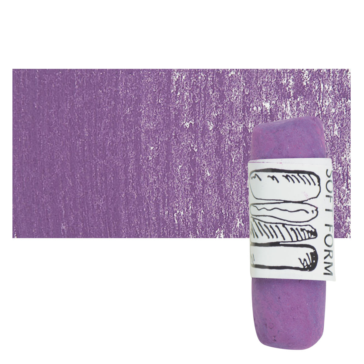Townsend Artists' Soft Form Pastel - Manganese Violet (Dark) pastel and swatch