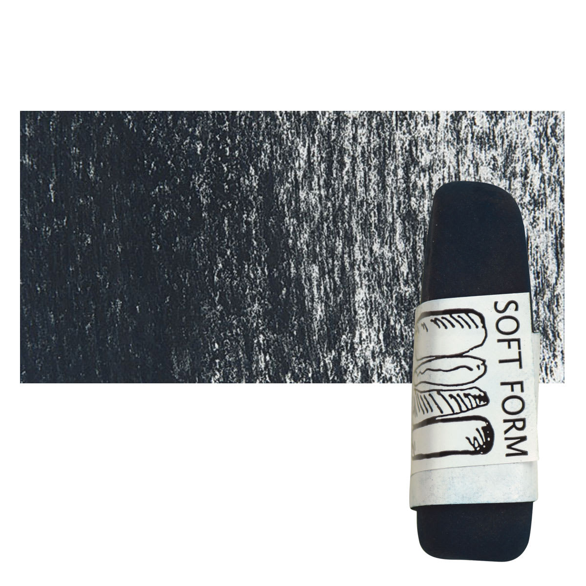 Townsend Artists' Soft Form Pastel - Midnight Blue Green pastel and swatch