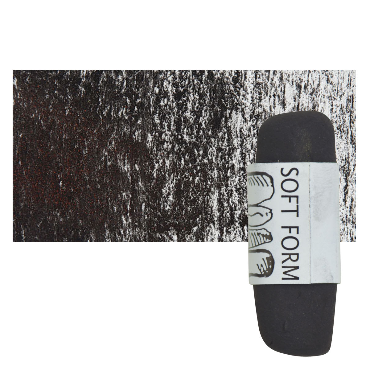 Townsend Artists' Soft Form Pastel - Midnight Red pastel and swatch