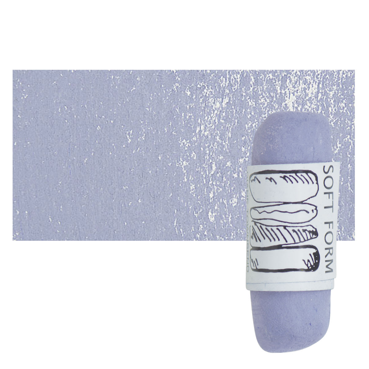Townsend Artists' Soft Form Pastel - Cerulean Blue Hue 034D pastel and swatch