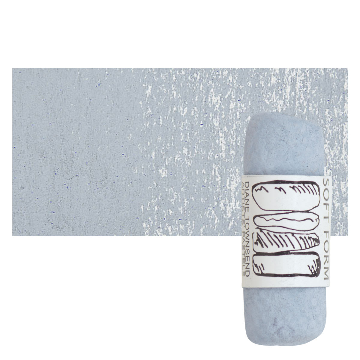 Townsend Artists' Soft Form Pastel - Cerulean Blue Hue 034 pastel and swatch