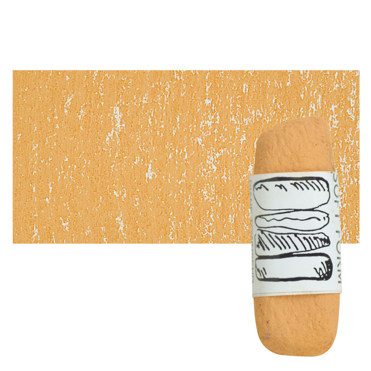 Townsend Artists' Soft Form Pastel - Tan (Light) pastel and swatch