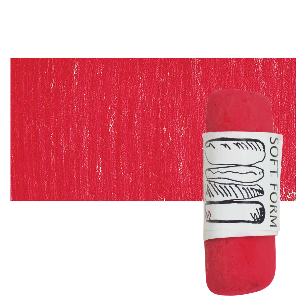 Townsend Artists' Soft Form Pastel - Tuscan Red 118 pastel and swatch