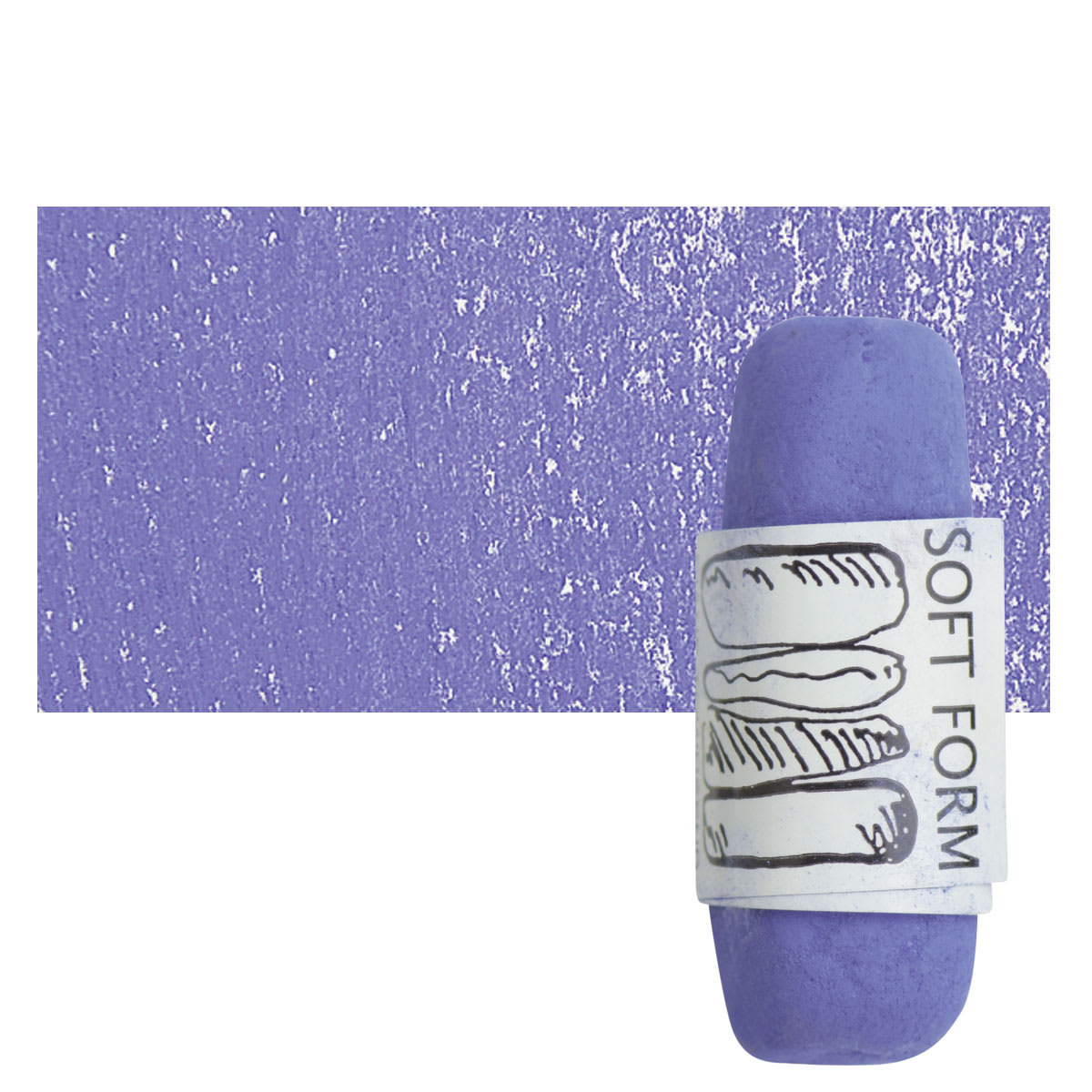Townsend Artists' Soft Form Pastel - Ultra Mars Purple (Light) pastel and swatch