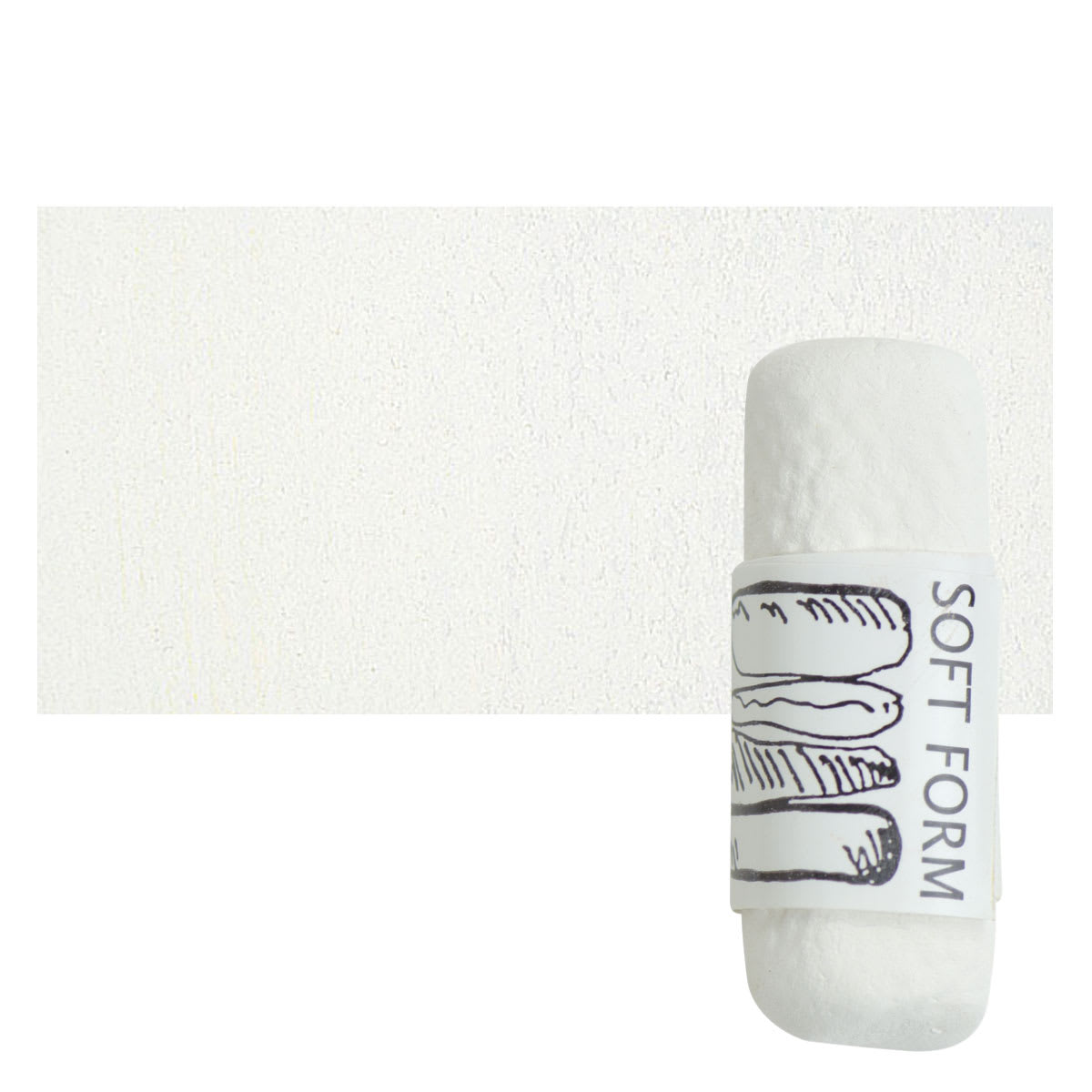 Townsend Artists' Soft Form Pastel - Warm Buff (Light) pastel and swatch