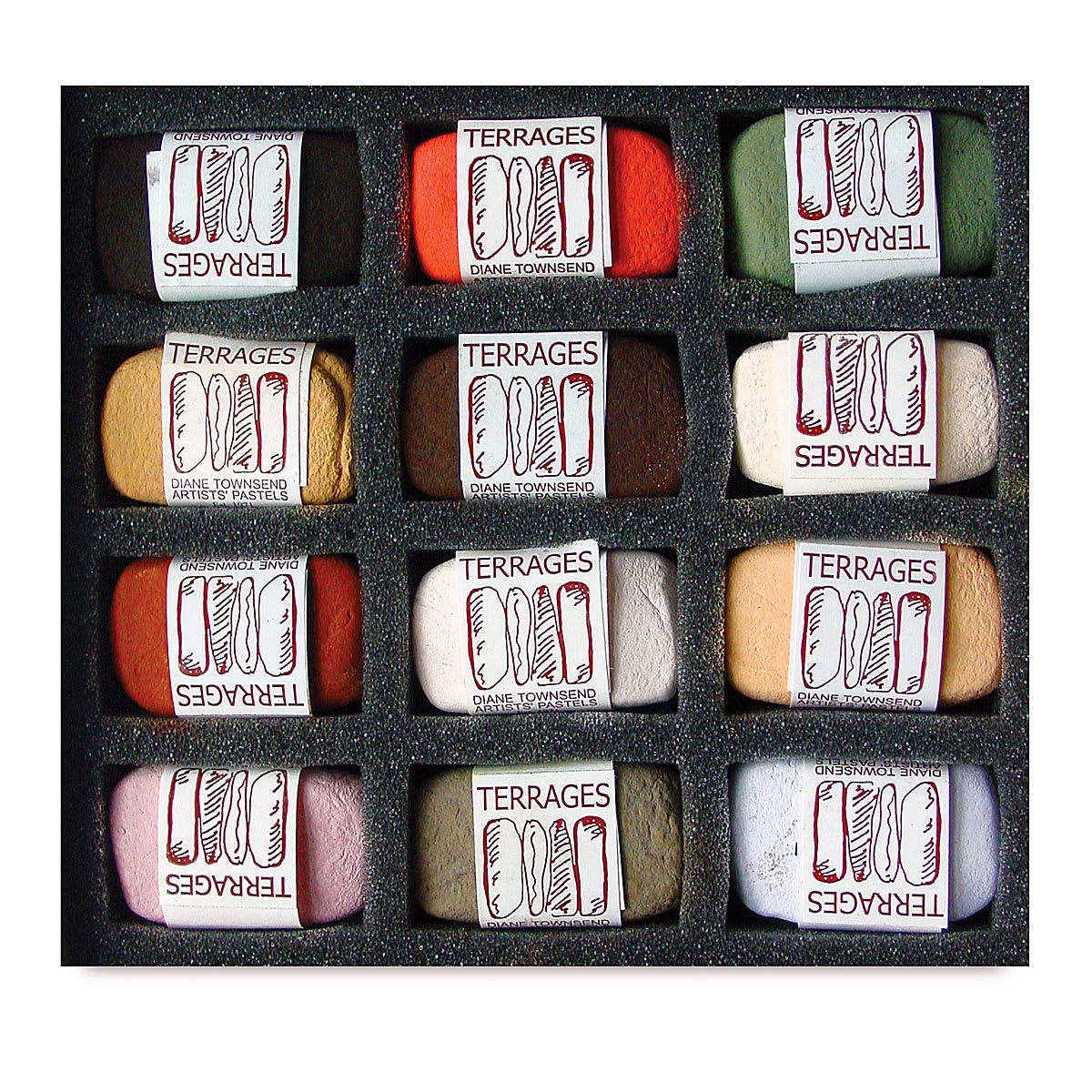 Townsend Terrages Pastel Set - Landscape Colors A, Set of 12