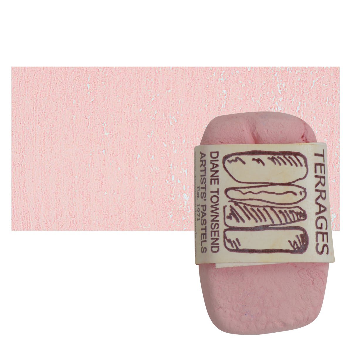 Townsend Terrages Pastel - Cadmium Red Medium 52 pastel and swatch