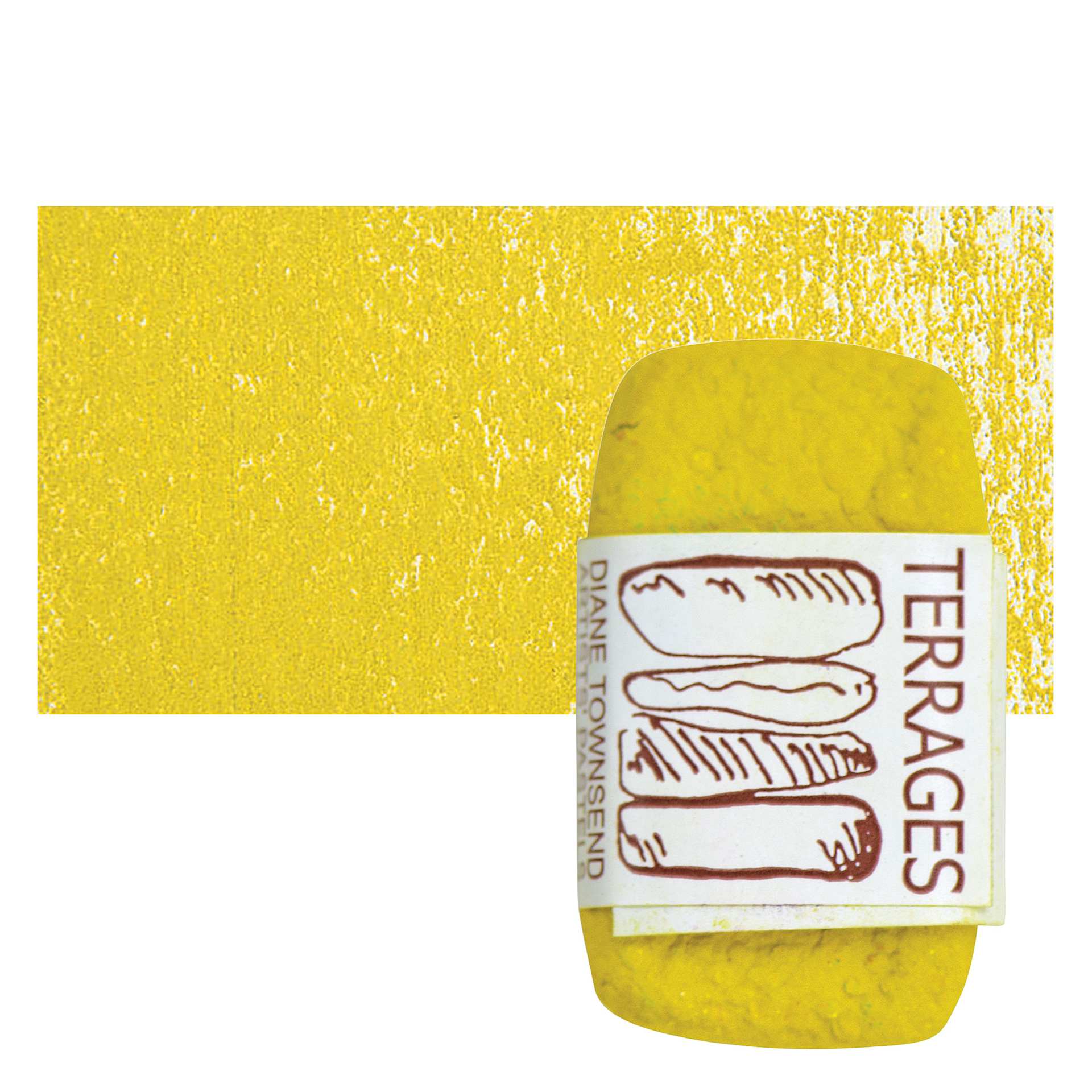 Townsend Terrages Pastel - Yellow Green 159 pastel and swatch