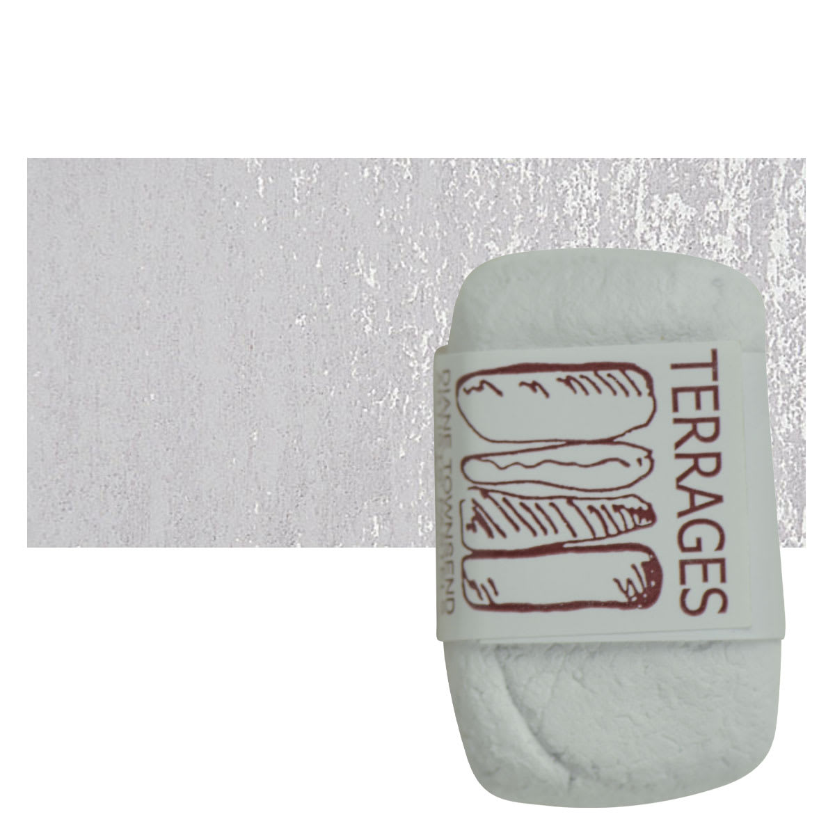 Townsend Terrages Pastel - Deep Brown Oxide pastel and swatch
