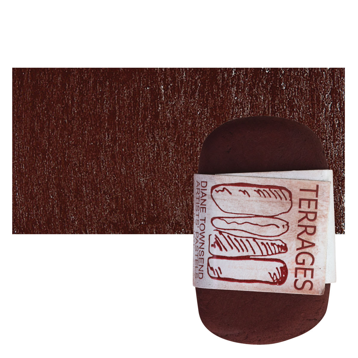 Townsend Terrages Pastel - Mars Violet 93 pastel and swatch