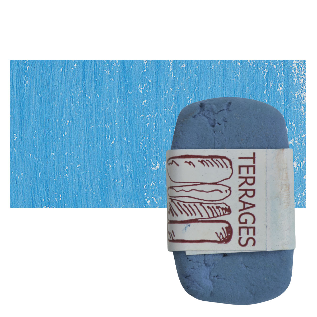 Townsend Terrages Pastel - Phthalo Blue 4 pastel and swatch