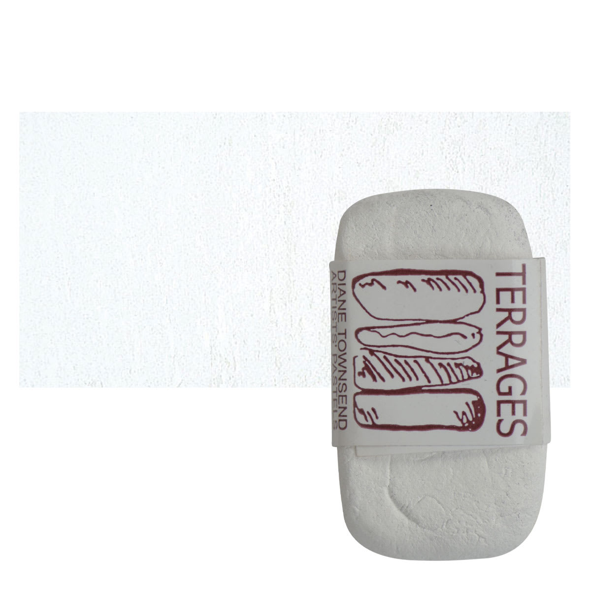 Townsend Terrages Pastel - Titanium White 128 pastel and swatch