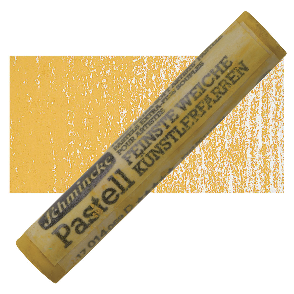 Schmincke Soft Pastel - Gold Ochre D pastel and swatch
