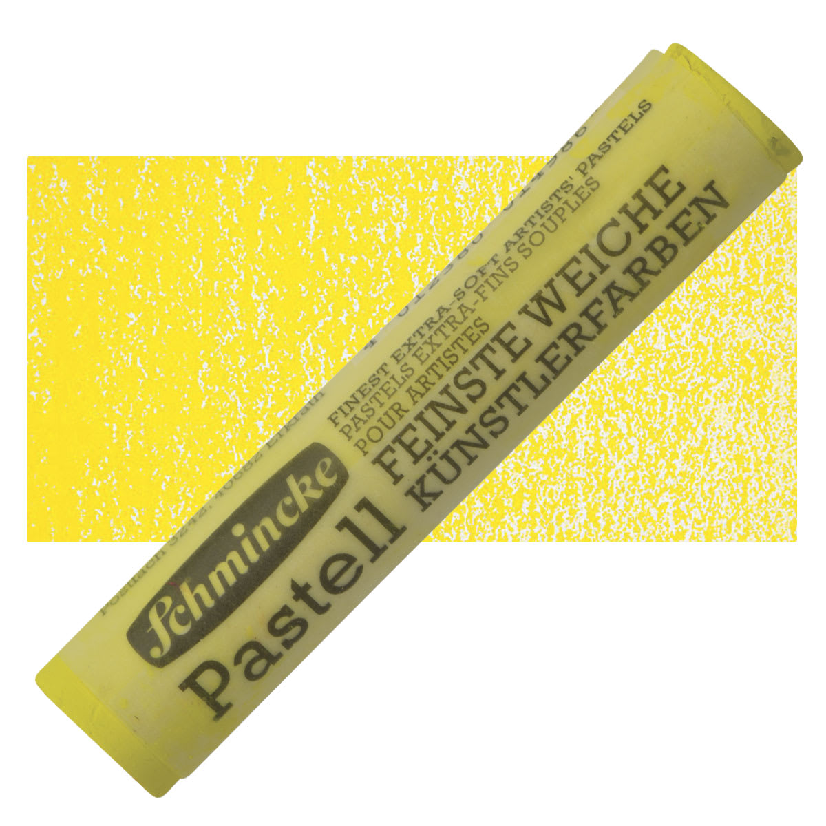 Schmincke Soft Pastel - Permanent Yellow 2 Light D pastel and swatch
