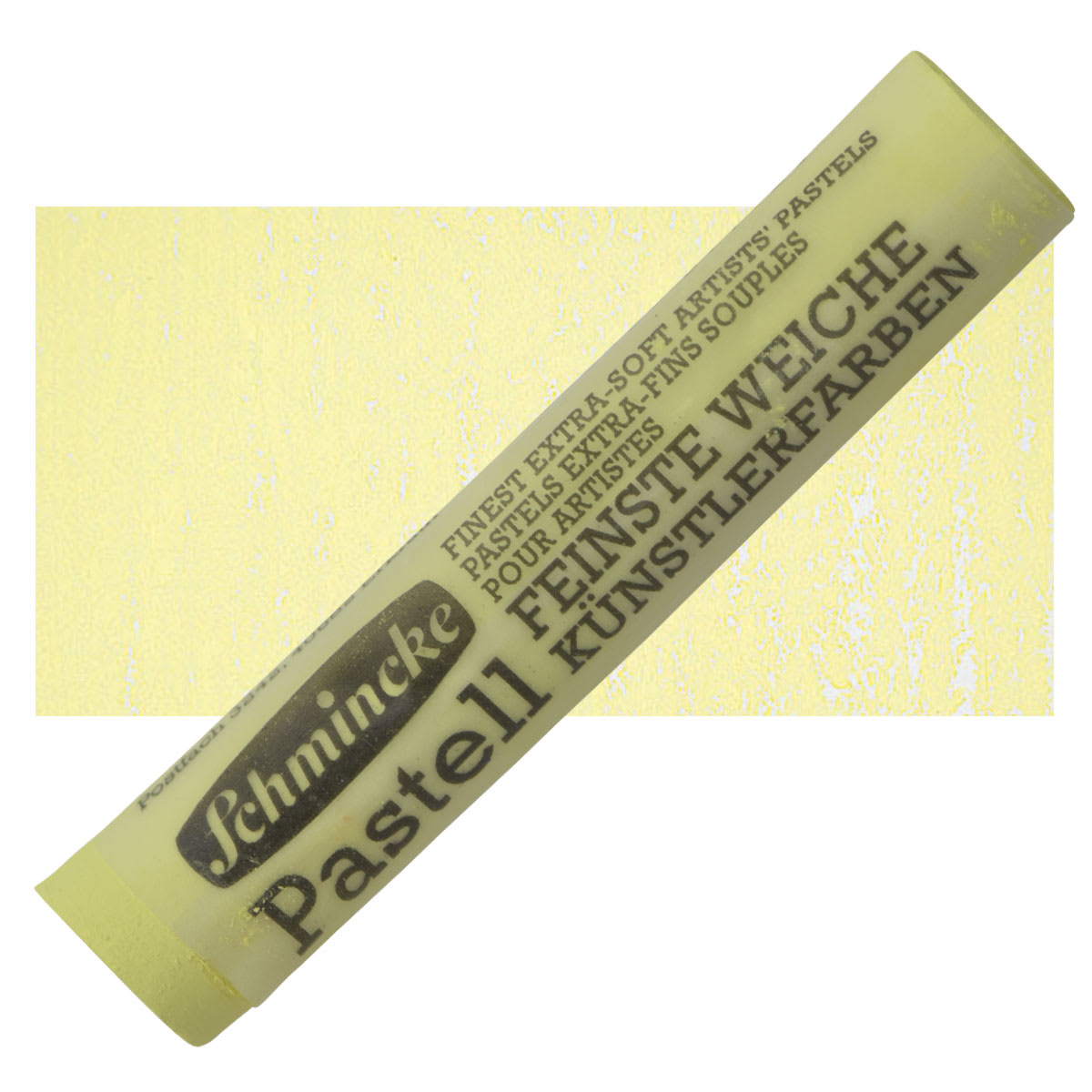 Schmincke Soft Pastel - Vanadium Yellow Light O pastel and swatch