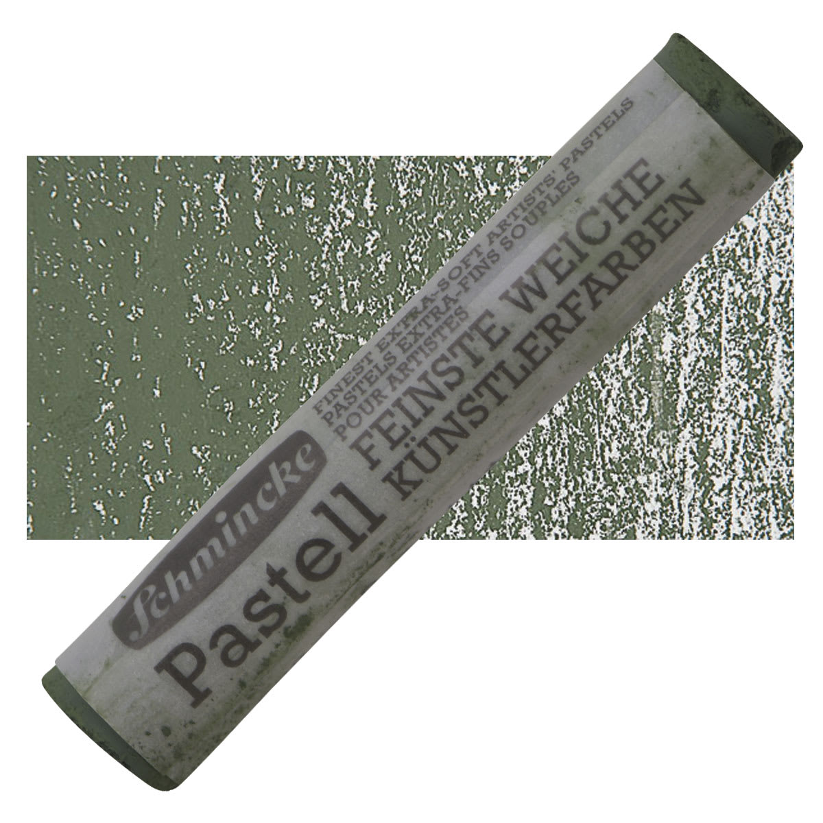 Schmincke Soft Pastel - Verona Green B pastel and swatch